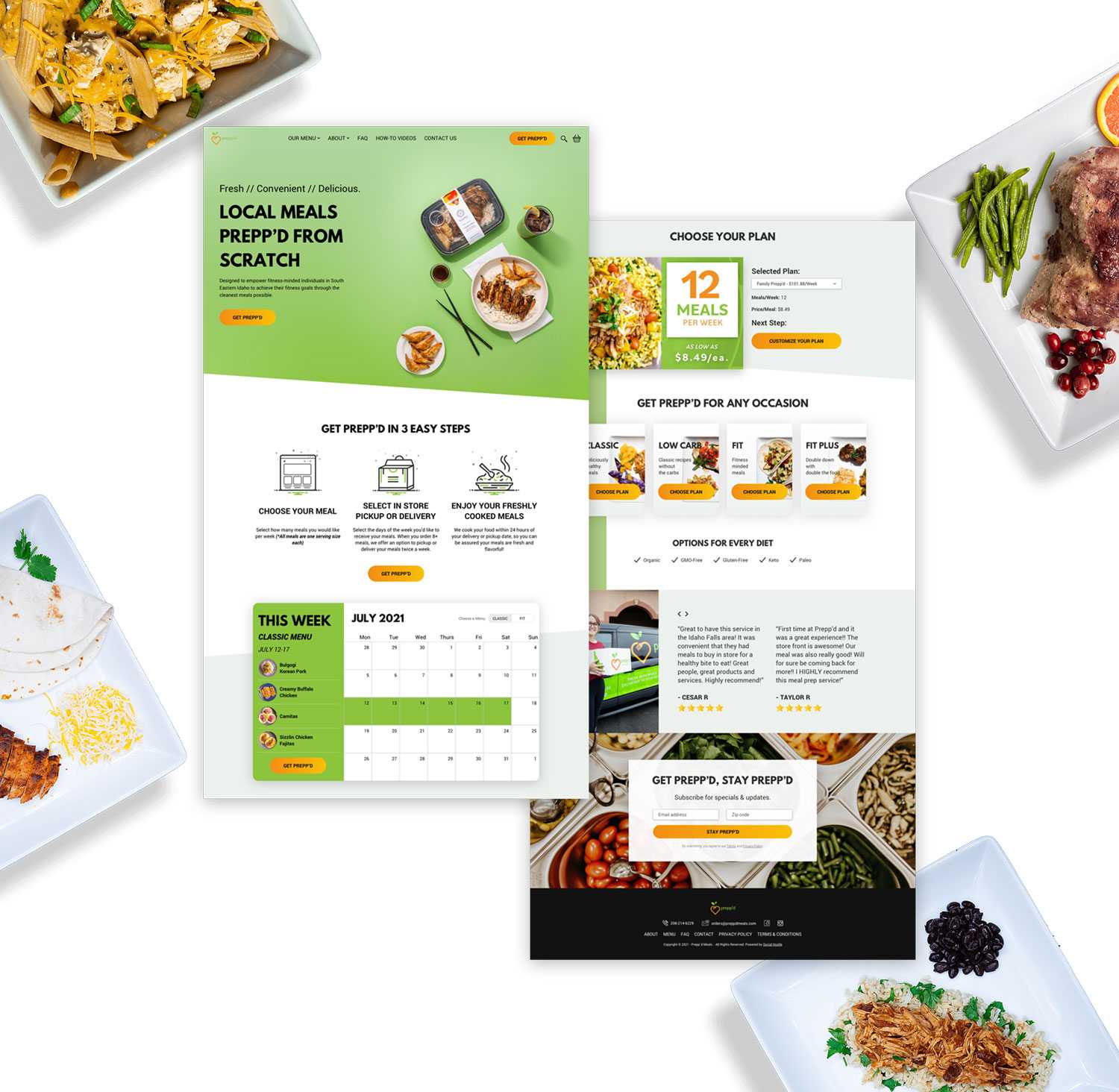 Preppd Meal Website Development